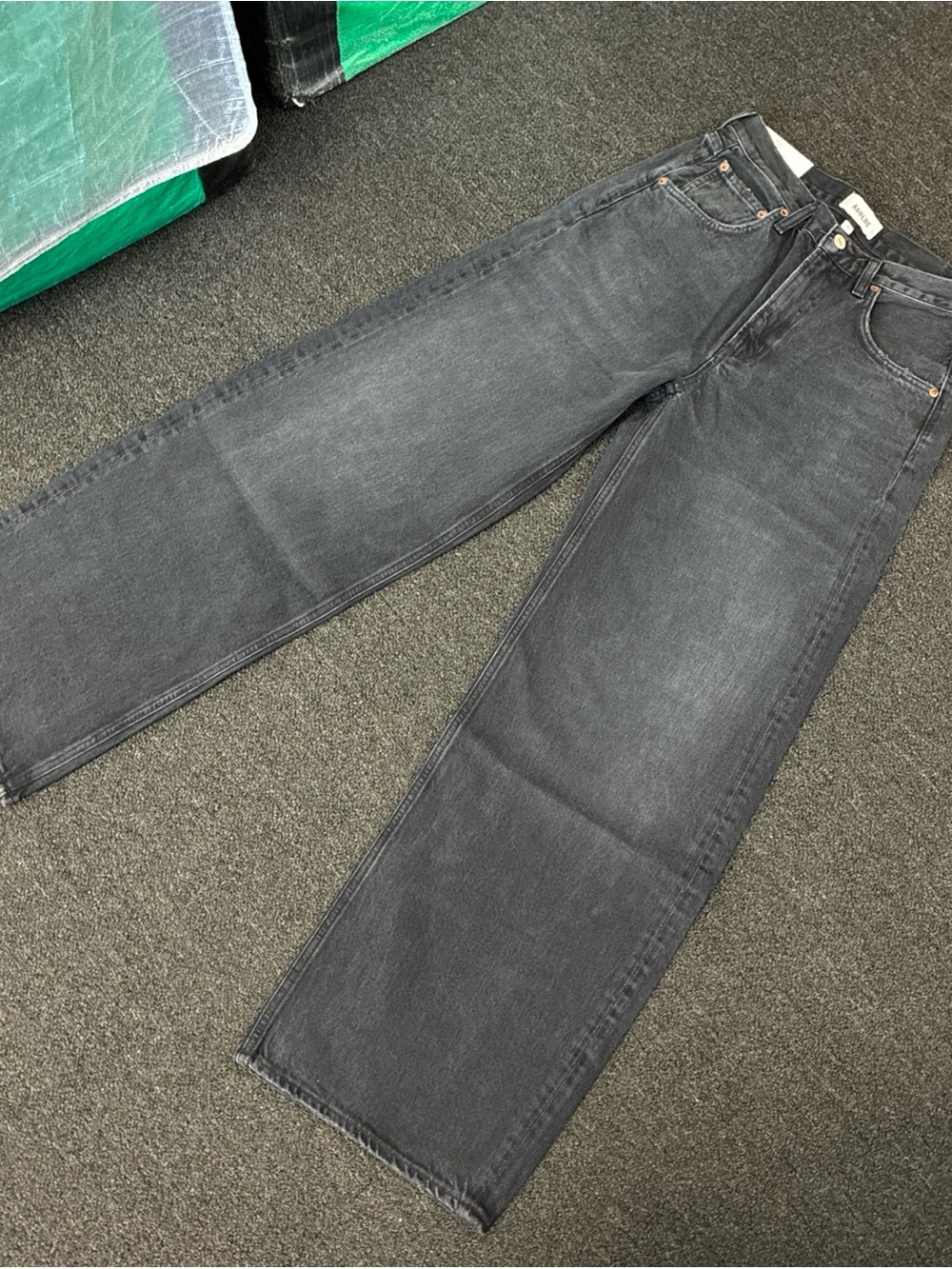 Women’s Rare Agolde Low Curve Jean SZ 26 New NWT Black Denim